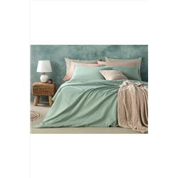 English Home Novella Premium Soft Cotton Çift Kişilik Nevresim Takımı 200x220 Cm Seledon TYC00592118372