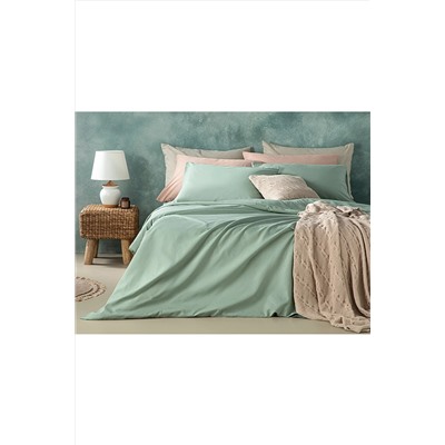English Home Novella Premium Soft Cotton Çift Kişilik Nevresim Takımı 200x220 Cm Seledon TYC00592118372