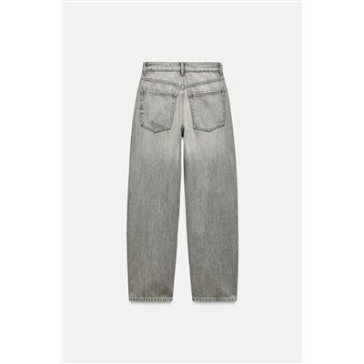 MID-RISE TAILORED BALLOON JEANS