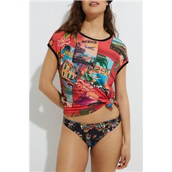 Camiseta manga corta postales