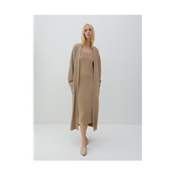 Strickkleid mit Gestreifter Struktur