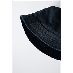 REVERSIBLE WAXED BUCKET HAT