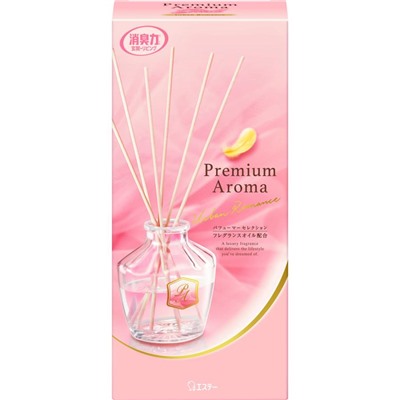ST SHALDAN Premium Aroma «Городской роман» Освежитель воздуха для помещений + 6 деревянных палочек, аромат розовых цветов и иланг-иланг, основной блок 50 мл