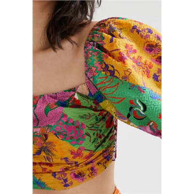 Blusa cropped M. Christian Lacroix