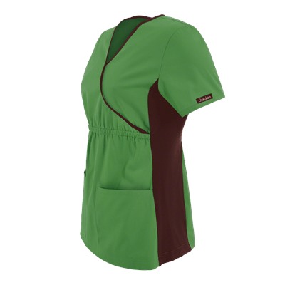 Cherokee Flexibles Scrubs Solid Mock Wrap Top