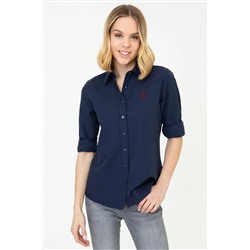 U.S. Polo Assn., Lacivert Kadın Gömlek