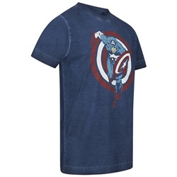 Captain America MARVEL Shield Charge Herren T-Shirt FBMTS715VNY