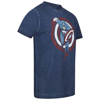 Captain America MARVEL Shield Charge Herren T-Shirt FBMTS715VNY