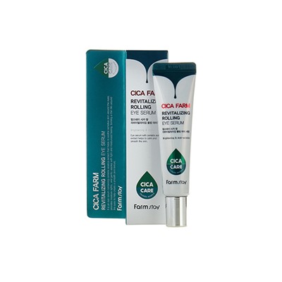 FarmStay Cica Farm Revitalizing Rolling Eye Serum Восстанавливающая сыворотка для кожи вокруг глаз 25 мл