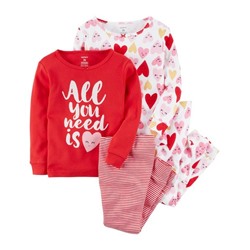 4-Piece Snug Fit Cotton PJs