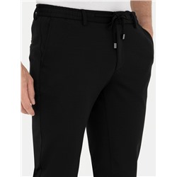 Siyah Ekstra Slim Fit Kumaş Pantolon