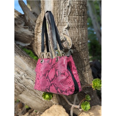 PELLE serpiente 1019 FUXIA+CINTURON BOLSOS (150)-4 (5) АКЦИЯ
