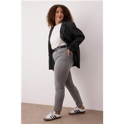 Gri Yüksek Bel Büyük Beden Skinny Jeans TBBAW26CJ00035
