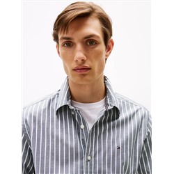 Regular Fit Stripe Print All-Day Shirt