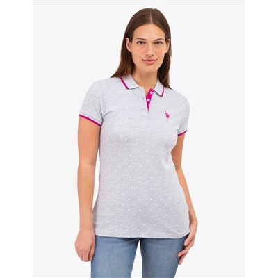 DOT PRINT PIQUE POLO SHIRT
