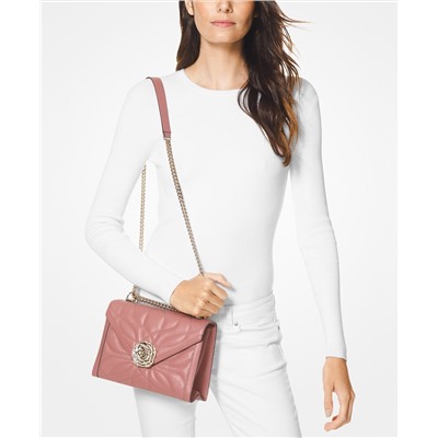 MICHAEL Michael Kors Whitney Petal Quilted Leather Shoulder Bag