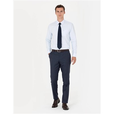 Açık Mavi Regular Fit Uzun Kollu Basic Gömlek