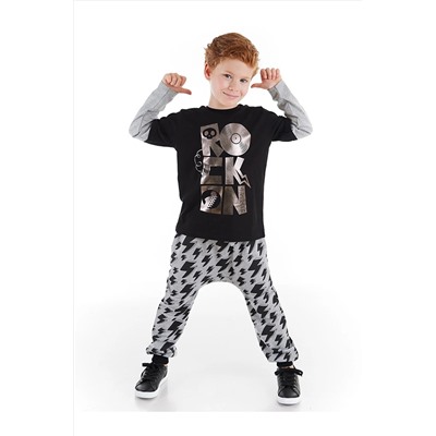 Denokids Rock On Star Erkek Çocuk Pantolon Takım CFF-21S1-009