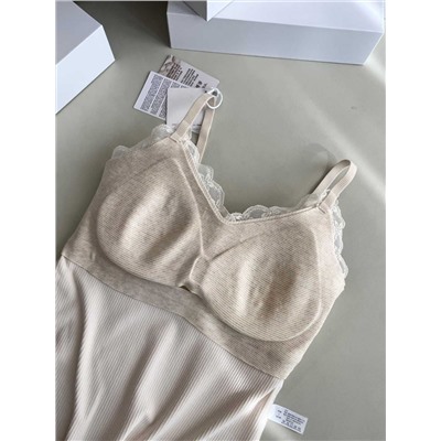 Женский топ / майка с кружевом   LA PERL*A