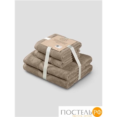 ESTIA МАРТОС беж К-т полотенец 50х80-2/70х130-2, 100% хлопок, 500 г/м2