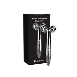Роликовый массажер для лица, Face Lifting Dark Silver Roller