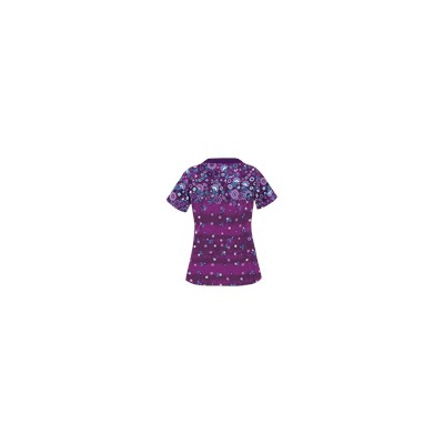UA Artisan Flower Berry Burst Print Scrub Top