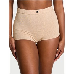 Logo Cotton High-Waist Boyshort Panty