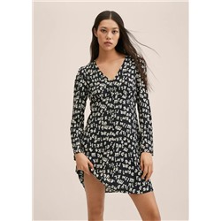 Vestido estampado letras -  Mujer | MANGO OUTLET España