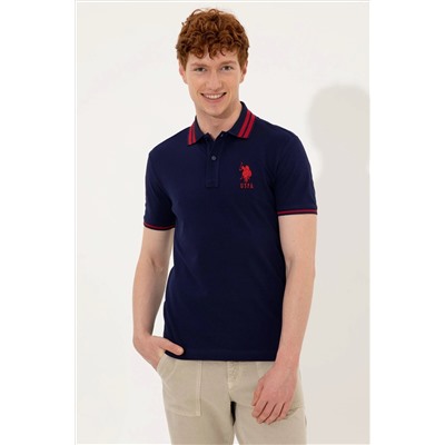 Erkek Lacivert Basic Polo Yaka Tişört