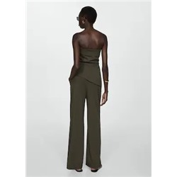 Pantalón recto cintura elástica