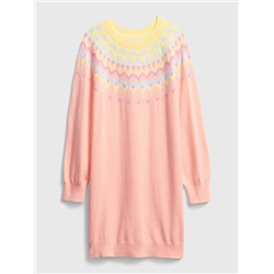 Kids Fair Isle Sweater Dress
