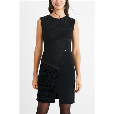 Vestido slim pata de gallo