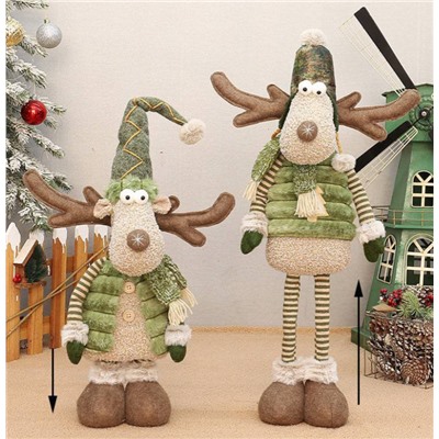Прикольные олени 🦌 новогодняя игрушка. Статичные и на телескопических ногах