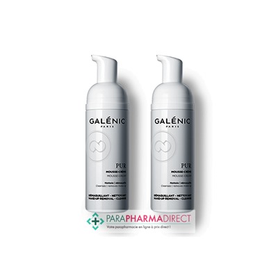 Galénic Pur Mousse-Crème Démaquillante 2x150mlLot  × 2