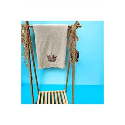 shules collection, Deniz Yıldızı Nakişli Özel Tasarim  Müslin Peştemal, Plaj Havlusu, Banyo Havlusu