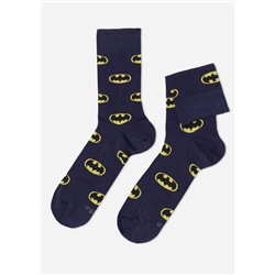 Kurze Herrensocken mit digitalem Batman-Print