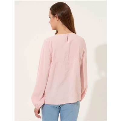 Pembe Regular Fit Bluz