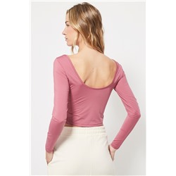 Top crop Rosa viejo