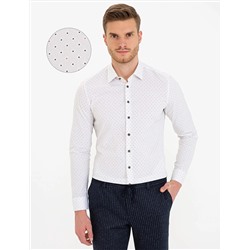 Haki Ex. Slim Fit Uzun Kollu Gömlek