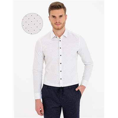 Haki Ex. Slim Fit Uzun Kollu Gömlek