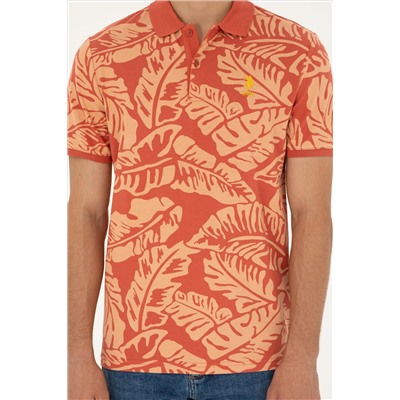 Erkek Regular Fit Polo Yaka Pudra Tişört