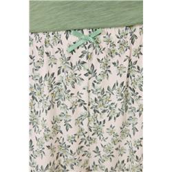 Pijama Capri 100% algodón verde