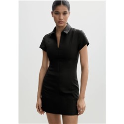 Vestido corto cremallera