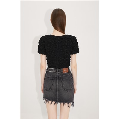 Crop top Negro