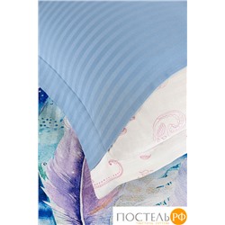 Постельное белье Карвен Stripe Satin с цветным принтом 1.5 спальное N249 -SB001(4пр.)