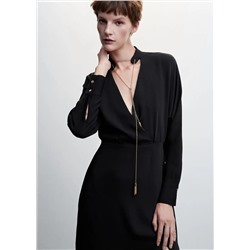 Vestido detalle cadena -  Mujer | MANGO OUTLET España