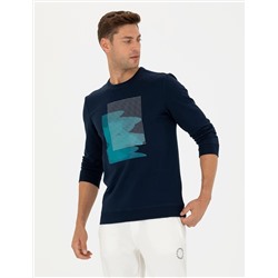 Lacivert Regular Fit Sweatshirt