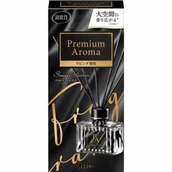 ST SHALDAN Premium Aroma «Бархатный мускус» Освежитель воздуха для просторных помещений+ 6 деревянных палочек, восточный цветочный аромат, основной блок 80 мл.