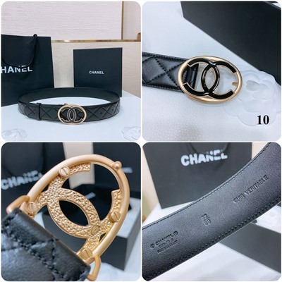 Женский ремень Chane*l 🖤 (натуральная кожа)