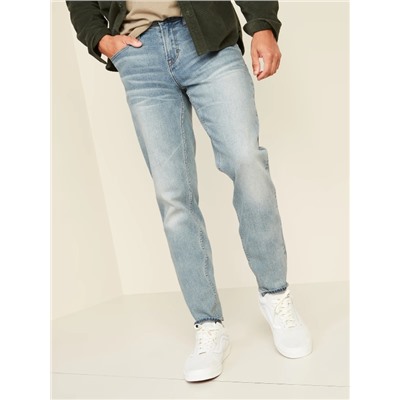 Athletic Taper Built-In Flex Light-Wash Jeans for Men